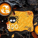 MCEAST 6 Pack Halloween Plastic Placemats Halloween Pumpkin Spider Ghost Waterproof Table Mats Assorted 6 Styles Halloween Party Table Decorations for Home Kitchen Dining, 16 x 12 Inches by CozyNest Decor