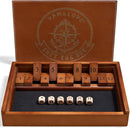 VAMSLOVE Shut The Box Dice Game Wooden Board Table Math Game for 2 Players and Up, 12 Numbers Close The Box with 6 Dice for Kids Adults Family (Instructions Included) by TinyTreasures Baby Boutique