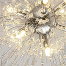 Sputnik Crystal Chandelier, Modern Beaded Ceiling Lamp with Chrome, Round Dandelion Pendant Light Fixtures for Living Room Bedroom Dining Room Farmhouse Kitchen Island (Chrome 9Lights) by CozyNest Decor