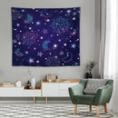 HZOHNAGO Boho Sun Moon Tapestry Purple Blue Sun Stars Galaxy Pattern Printed Wall Tapestry Wall Hanging for Bedroom Living Room Dorm 60" W x 50" H by CozyNest Decor