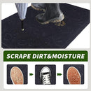 Door Mat Home Welcome Mats Outdoor and Indoor, Heavy-Duty Low-Profile Non-Slip Front Welcome Mat for Home Entrance, Outside Entry, Yard, Floor, Patio (Black, 36x24) by CozyNest Decor