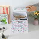 Soul & Lane Floral Decorative Storage Boxes With Lids, Set of 3 Pretty Nesting Cardboard Letter Storage Boxes for Photos, Documents, Scrapbooks, Keepsakes, Memories by TinyTreasures Baby Boutique