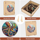 Wooden Puzzle for Adults 200pcs, Octopus Wooden Jigsaw Puzzles, Unique Shape Animal Adult Puzzles, Irregular Wood Puzzles Best Gift for Adults and Kids Family Game(11.2 * 11.2 in) by TinyTreasures Baby Boutique