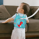 Toddler Harness Leash + Anti Lost Wrist Link, Accmor Dinosaur Baby Harnesses with Kids Leashes for Boys, Cute Child Walking Anti-Lost Holder Bracelet Strap Tether for Outdoor Keep Kid Close (Blue) by TinyTreasures Baby Boutique