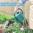Watering Can 1 Gallon for Indoor Plants, Garden Watering Cans Outdoor Plant House Flower, Gallon Watering Can Large Long Spout with Sprinkler Head (Green) by GreenHaven Gardens