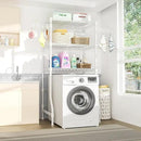 Ulif U8 Laundry Room Storage Organizer, Over The Washer and Dryer Storage Shelves for Laundry Organization, 35”W x 17.3”D x 76.2”H, Suit Washing Machine Width Within 32.6”, Hold 304 lb, White by CozyNest Decor