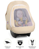 Metplus 2-in-1 Baby Car Seat Canopy, Multi Use Privacy Sun Shade, Protect Baby's Safety with Style, Infant Carrier Covers for Boys & Girls by TinyTreasures Baby Boutique