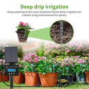 Solar Drip Irrigation System, Automatic Irrigation System for Outdoor Gardening，2200mA Battery and rain Sensing Function,for courtyards, Balconies, Gardens, 10 Potted Plants by GreenHaven Gardens