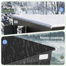 Aoxun 7' x 4' Shed 140 CU.FT Outdoor Waterproof Storage Shed with Triple Lockable Door Garden Metal Tool Shed for Outside by GreenHaven Gardens