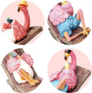 MUAMAX Pink Flamingo Garden Statues Flamingo Ornaments Small Flamingo Statue Summer Tropical Coastal Desk Decor Yard Art Ornament Housewarming Gifts Outdoor Patio Lawn Decorations by GreenHaven Gardens
