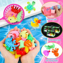 MDINGTD Aqua Water Gel Toy Kit for Kids, DIY Squishy Toys Art Crafts Kits with 12 Gels and 12 Molds, Make Your Own Creative Toys Party Favors Christmas Birthday Gifts for Girls Ages 4-12 by TinyTreasures Baby Boutique