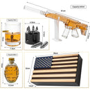 AR15 Whiskey Gun Decanter Flag Set - 1000ml Rifle & Pistol Set