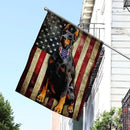 FLAGWIX Doberman Pinscher Flag, American Patriot Dog Flag Decorations - 4th of July Decorations for Home, Outside, House Flag 30x40 - Double Sided, Heavy Duty Canvas Flag Indoor Outdoor by GreenHaven Gardens