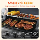 4-Burner Propane Gas BBQ Grill with Porcelain-Enameled Cast Iron Grates, 2 Foldable Side Table, 34,200 BTU Stainless Steel Grill for Outdoor Camping Barbecue Grilling Backyard Cooking by GreenHaven Gardens