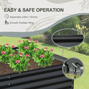 Domi Raised Garden Beds Outdoor, 8x4x1.5Ft Thickening Tall Metal Rectangular Deep Root Box Planter for Vegetables, Flowers, Herbs, and Succulents 1.5" Deep w/ 342 Gallon Capacity - Dark Gray by GreenHaven Gardens