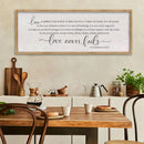LuZhiQiang Love is Patient Love is Kind Wall Decor 40"X15" Bible Verse Quote 1 Corinthians 13 For Bedroom Above Bed Christianity Couple Sign Large Wood Framed Wall Hanging Art (Wood) by CozyNest Decor