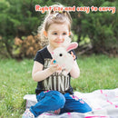 Easfan Bunny Plush Toy Jumping Spotted Rabbit Talking Hopping Ears Nose Moving Educational Plush Toy Singing Shaking Glowing Interactive Toy Electric for Toddlers Kids by TinyTreasures Baby Boutique