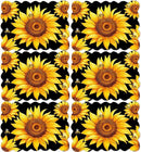 Sunflower Placemats Set of 6 Summer Plastic Table Mats Summer Floral Place Mats Washable Vinyl Seasonal Spring Sunflower Table Decoration for Indoor Outdoor Party Kitchen Dining by CozyNest Decor