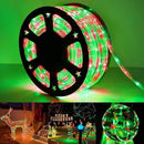 200ft LED Rope Lights Outdoor, 1440 LED Connectable and Flexible Tube Lights with 8 Modes, Waterproof LED Rope Lighting for Garden Patio Pool Bedroom PartyIndoor Outdoor Christmas Decor (Red & Green) by GreenHaven Gardens