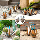 Tequila Rustic Sculpture, 2Pack DIY Rustic Hand Painted Metal Agave, Metal Agave Plant Home Decor, Garden Yard Sculpture Lawn Home Art Decoration Statue, Garden Ornaments Outdoor Decor (Small) by GreenHaven Gardens