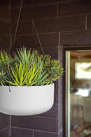 Veradek Mason Series Hanging Kona Planter - Round Planter for Outdoor Balcony/Patio | Made from Plastic-Stone Composite with Hanging Attachment | Modern Décor for, Flowers, Succulents, Small Plants by GreenHaven Gardens