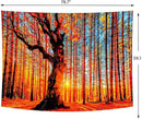 Delur Sunset Forest Tapestry Tree of Life Tropical Rainforest Landscape Tapestry Wall Hanging Scenic Nature Woodland Natural Sunrise Headboard for Bedroom Living Room Home Decor (59.1" x 78.7") by CozyNest Decor