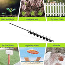 TCBWFY 2x32 Inch Auger Drill Bit for Planting - Long Handle Easy Planter Garden Auger - Bulb & Bedding Plant Augers - Post Hole Digger for 3/8”Hex Drive by GreenHaven Gardens