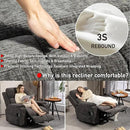 Lazy Boy Recliner Chair, Postoperative Recovery，Retractable 23'' Extra-Long Leg Support Lift Chair Hold up to 400lb，25.5'' Oversized Recliner seat for Big and Tall by CozyNest Decor