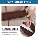 H.VERSAILTEX Super Stretch Individual Seat Cushion Covers Sofa Covers Couch Covers Slipcover Sets Thick Jacquard Textured Twill Fabric (3 Piece XL Sofa Cushion Covers, Burnt Brick) by CozyNest Decor