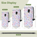 Neoprene Water Bottle Carrier Bag with Adjustable Shoulder Strap for Men Women Walking Hiking,Portable Insulated Holder Case for Stainless Steel/Glass/Plastic Bottles by TinyTreasures Baby Boutique