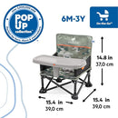 Ford Bronco Pop 'N Sit Portable Booster Chair by Bright Starts, Floor Seat, Indoor/Outdoor Use, Compact Fold, Camo Print, 6 Mos - 3 Yrs by TinyTreasures Baby Boutique