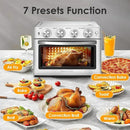 Geek Chef 26 QT Air Fryer Oven, Big Air Fryer, Toast Oven with Bake, Roast, Pizza, Easy to Use & Clean, 6 Slice Toast, Stainless Steel by CozyNest Decor