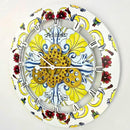 The Gears Clock Wall Clock Italy Collection with Moving Gears (Positano, 24 inch Round) by CozyNest Decor