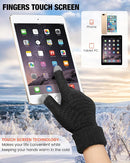 Geyoga 2 Pairs Women's Winter Touch Screen Gloves Soft Warm Fleece Lined Knit Elastic Cuff Winter Texting Gloves by TinyTreasures Baby Boutique