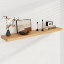 Fun Memories Solid Oak Wood Floating Shelves, 9.3 Inch Deep Natural Wood Shelf with Invisible Heavy Duty Bracket for Bathroom Bedroom Kitchen - 48inch Set of 1, Natural by CozyNest Decor