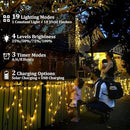 2-Pack 200FT Solar String Lights for Outside, 600 LED Extra-Bright Solar Light Outdoor with 19 Modes & Timer, Waterproof Fairy Solar Lights for Garden Patio Tree Christmas Decorations (Warm White) by GreenHaven Gardens