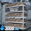 REIBII Garage Shelving, 5 Tier Storage Shelves Load 3000LBS, Adjustable Garage Shelving Heavy Duty, Metal Shelves Unit for Basement, Warehouse, 48" W x 72" H x 18" D, Galvanized by CozyNest Decor