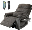 Power Lift Recliner Chair for Adults Elderly Chenille Lay Flat Recliners with Massage Heat, Extended Footrest, Wireless Charging Device, USB Ports, Cup Holder, Lumbar Pillow Up to 400LBS by CozyNest Decor