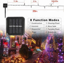 6-Pack Solar String Lights, 600 LED Extra-Long 236Ft Solar Halloween Lights Outdoor Waterproof, 8 Modes Led Halloween Lights for Garden, Patio, Wedding(Purple & Orange) by GreenHaven Gardens