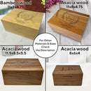 Retirement Gift for Teacher - Wooden Keepsake Box, Teacher Appreciation Gifts Personalized, Farewell Gift for Teachers, Keepsake Chest Acacia Wood, Custom Engraved Design, 11.5 x 8.5 x 5.5 in by TinyTreasures Baby Boutique