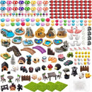 Yalikop 240 Pcs Miniature Garden Accessories, Including Animals, Mini Houses, Table and Chairs and Dollhouse Decoration, Miniature Figurines, Micro Landscape Ornaments, Garden DIY Kit, Birthday Gift by GreenHaven Gardens