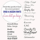 Decor Designs Decals Girls Nursery Baby Grey and Pink Elephant Custom Name Personalized Wall Decal Sticker for Playroom Decor or Baby's Room (Multi-Sizes) (Name, Without Initial) by TinyTreasures Baby Boutique