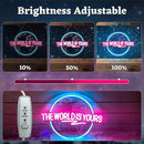 The World Is Yours Neon Sign, Carved Planet The World Is Yours LED Neon Light Lamp for Wall Decor, Light Up Signs for Office Wedding Man Cave Game Room Bedroom Birthday Gift by GreenHaven Gardens