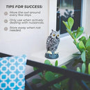 Galashield Owl Decoy to Scare Birds Away | Plastic Owls to Scare Birds Away | Owl Statue for Garden & Outdoors by Galashield [Set of 2] by GreenHaven Gardens