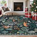 OJIA Jungle Print 8x10 Rugs for Living Room, Green Soft Bedroom Rug Washable Area Rugs 8x10, Modern Dining Room Rug Stain Resistant Floor Carpet for Playroom Kids Nursery Office, Green by TinyTreasures Baby Boutique