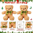 HyDren 12 Pack Bear Stuffed Animals 10 Inch Operation Christmas Bulk Items Small Bear Party Favors Plush Toys for Baby Shower Centerpiece Christmas Birthday Gifts(Light Brown) by TinyTreasures Baby Boutique