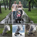 Universal Stroller Rain Cover, Clear Breathable Weather Shield with Waterproof Zipper, 4 Seasons Protection (XL) by TinyTreasures Baby Boutique