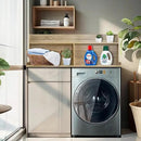 Royxen 2-Tier Washer Dryer Countertop,19.5"H Wood Washer and Dryer Topper with Shelf,Laundry Countertop Over Washer and Dryer, Universal Fit for Laundry Room Organization (White Oak, 54"W X 27.5"D) by CozyNest Decor