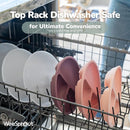 WeeSprout Silicone Plates with Lids for Babies & Toddlers (3 Pack) 100% Food-Grade Dishes for Self Feeding, Divided Design & Raised Edges for Picky Eaters, Dishwasher & Microwave Safe Weaning Supplies by TinyTreasures Baby Boutique
