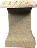 EMSCO Group 2306-1AZ Garden Bench – Natural Sandstone Appearance – Made of Resin – Lightweight – 12” Height by GreenHaven Gardens